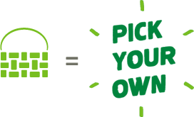Key: The basket icon means you can pick your own. Key: The basket icon means you can pick your own.