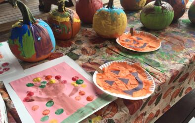 2015 Fall into Fun Festival in Crozet: Jack o' lantern craft