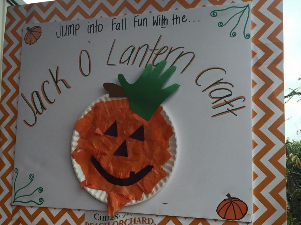2015 Fall into Fun Festival in Crozet: Jack o' lantern craft