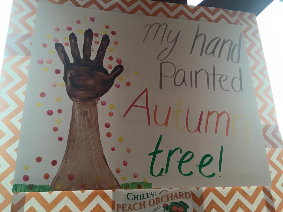 2015 Fall into Fun Festival in Crozet: Hand Painted Autumn Tree