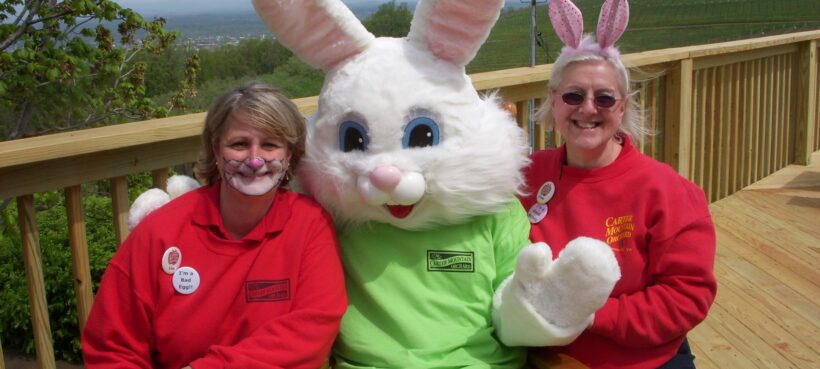 Easter Bunny at Carter Mountain Orchard
