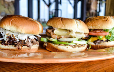 sandwich trio at Carter Mountain's Mountain Grill