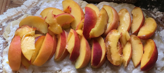 Peach cobbler scone recipe