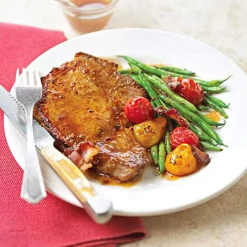 Pork chops primavera