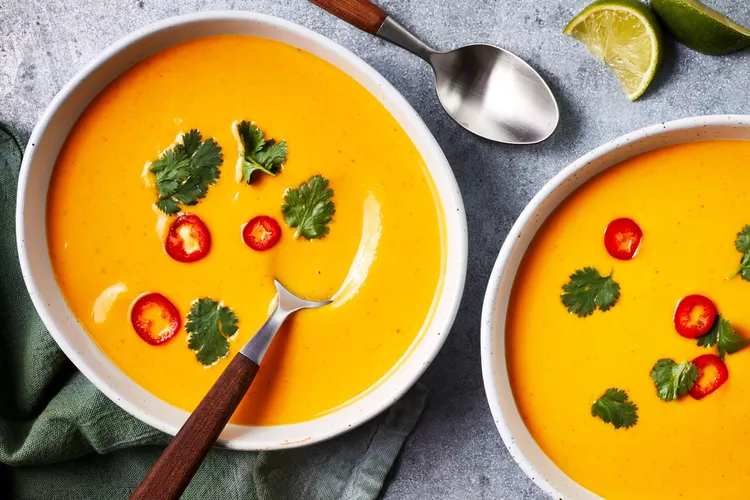 Thai pumpkin soup.