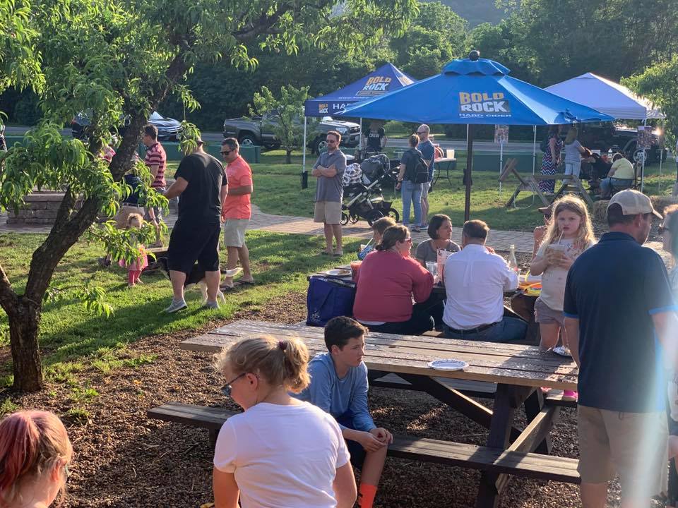 Gathering at Chiles Peach Orchard