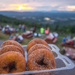 Donuts at Carter Mountain Orchard's Thursday Evening Sunset Series