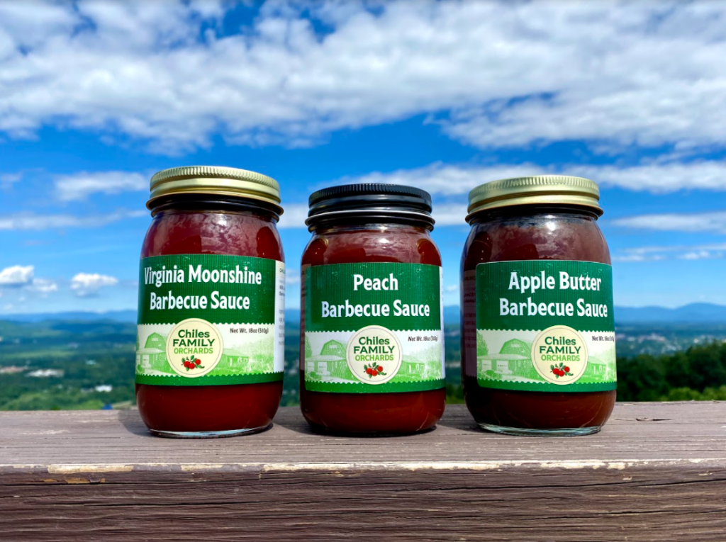 Barbecue sauces available at Carter Mountain Country Store