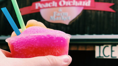 Sunset Wine Slushy at Chiles Peach Orchard