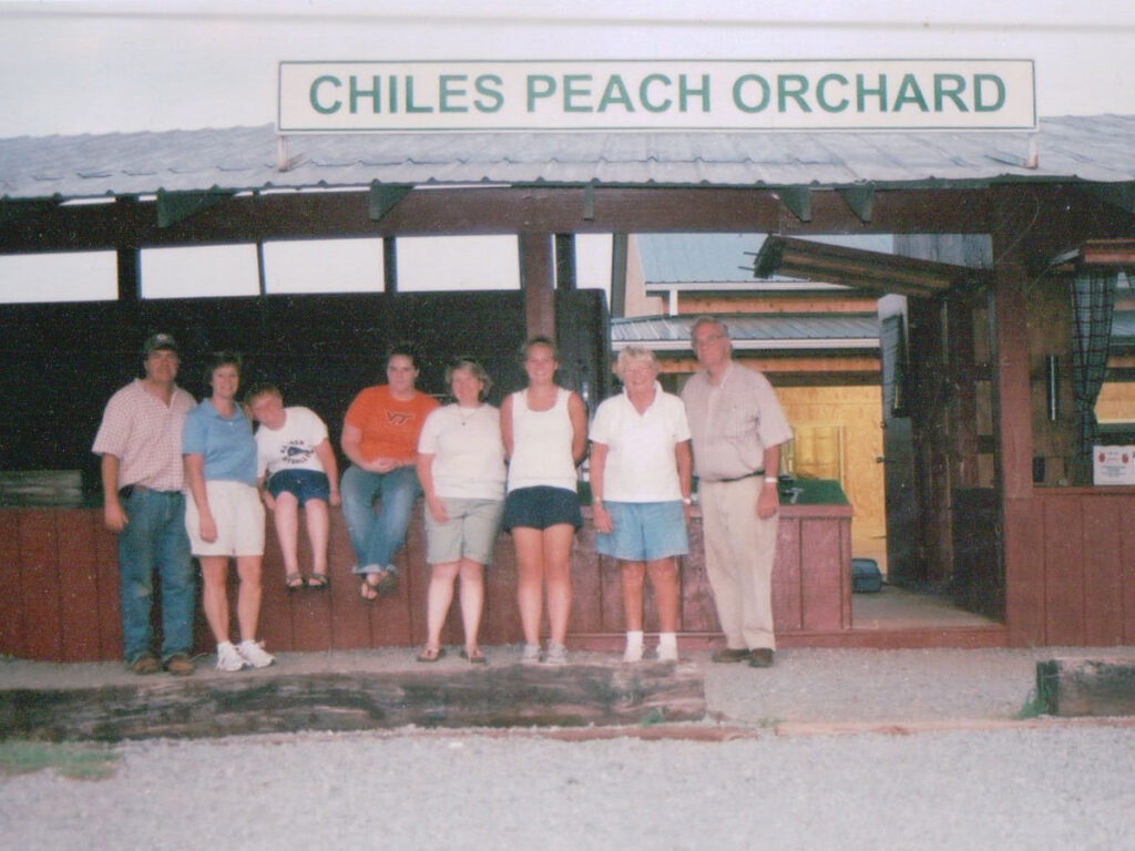 Ruth Chiles and family at country store