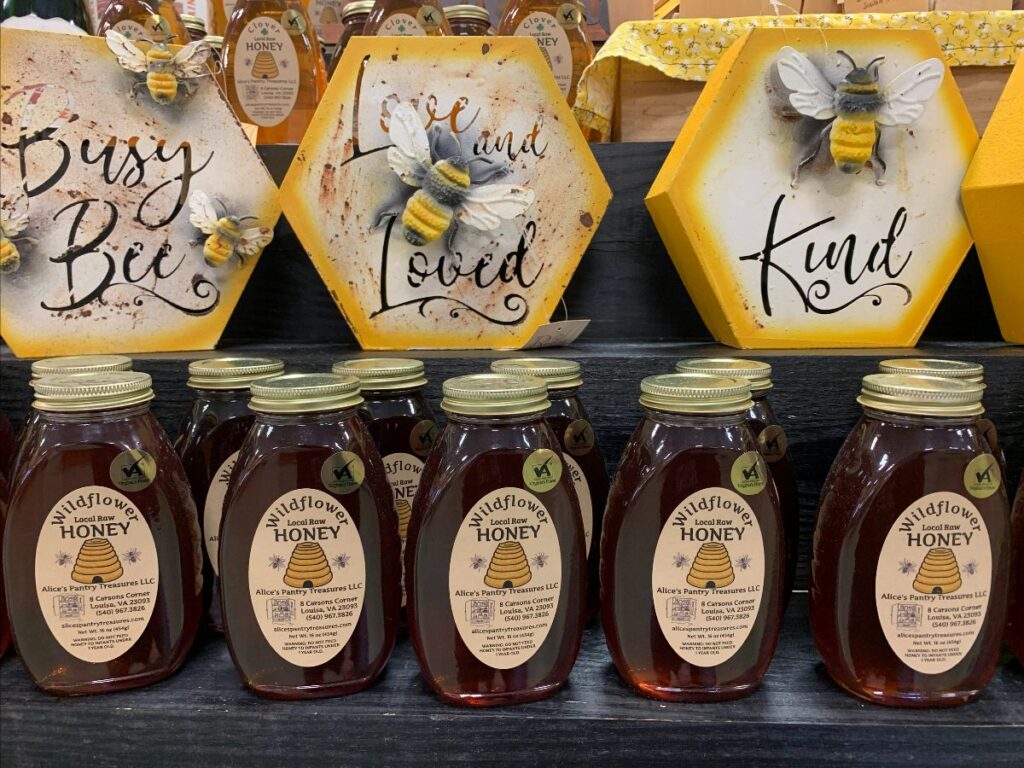 Honey and bee gifts at the Farm Market