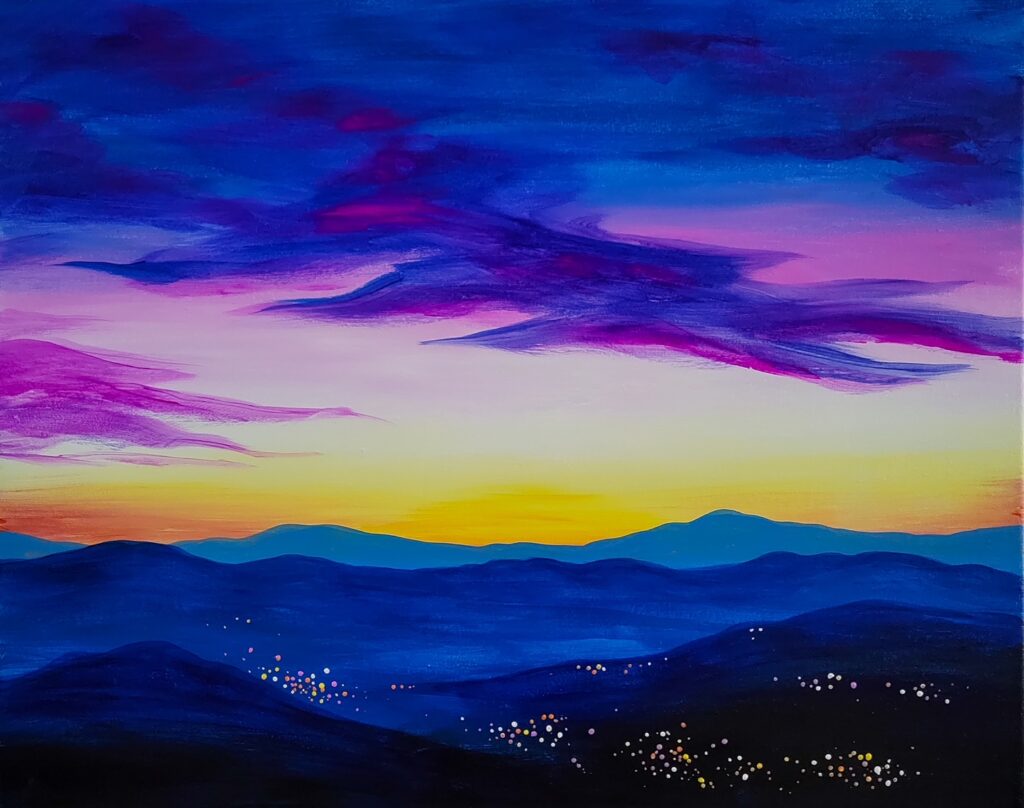 Cotton Candy Sunset In Person Paint Night Event Tuesday, 45% OFF