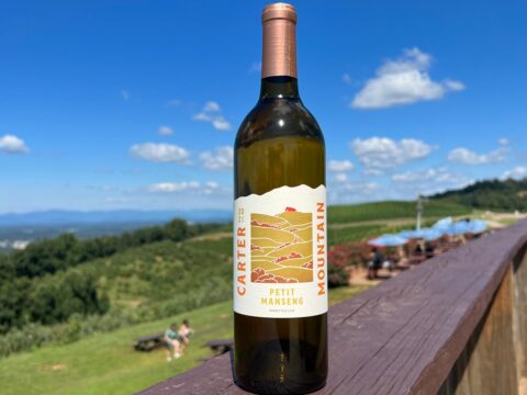 2021 Petit Manseng Carter Mountain Wine bottle