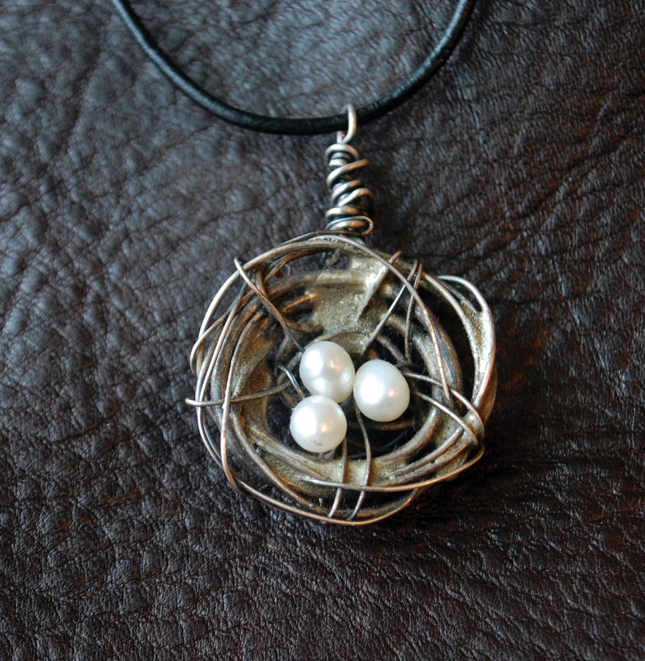 sarah canady birds nest necklace