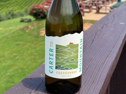 Carter Mountain Wine bottle - 2021 Chardonnay