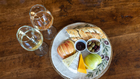 Chiswell cheese and apple plate