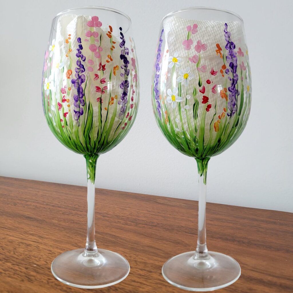 Paint and Sip - Berry Pretty Wine Glasses - Houston