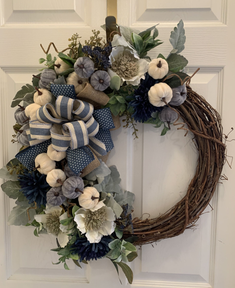 Floral decor workshop wreath from Jennifer Phillips 