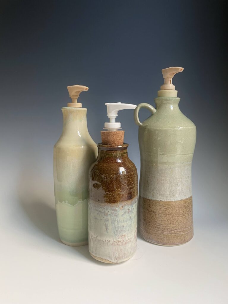 pottery soap dispensers