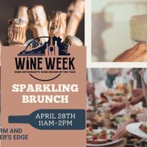 Monticello AVA Wine Week Sparkling Brunch graphic from Monticello Wine Trail