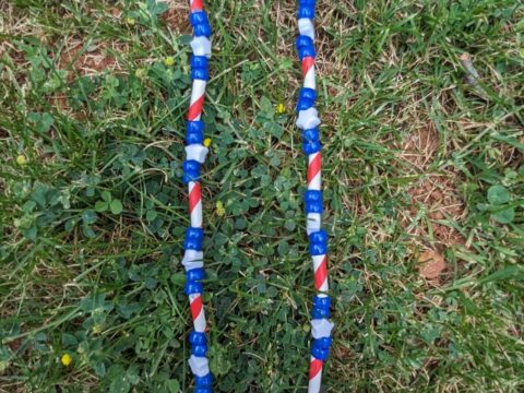 Cultivating Curiosity patriotic necklace kids craft