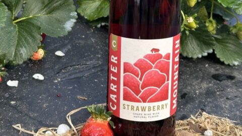 Strawberry fruit wine at Chiles Peach Orchard