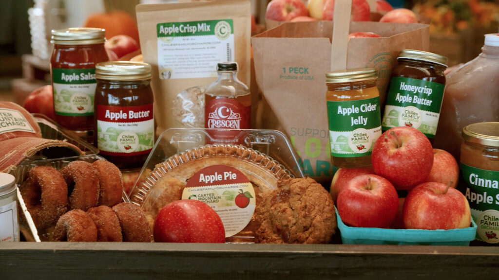 Apple products at the Carter Mountain Orchard Country Store 