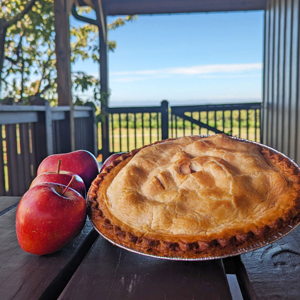 Apple pie at chiles peach orchard