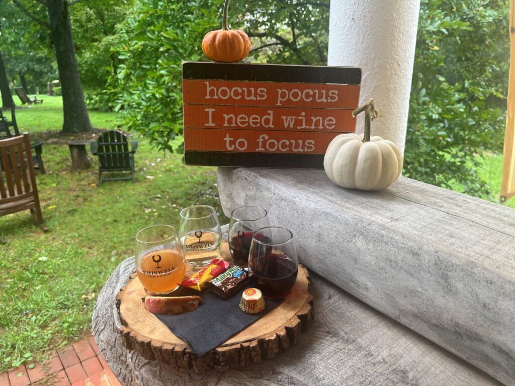 Spooktacular Sampler Halloween wine flight