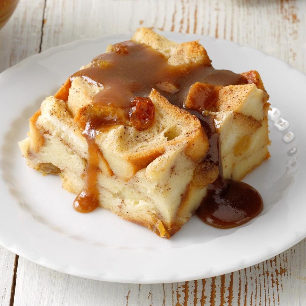 Apple cider donuts bread pudding