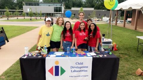 UVA Child Development Labs table outdoors