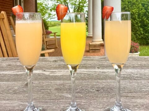 Different flavored mimosas
