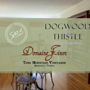 A wine tasting room with three wine company logos