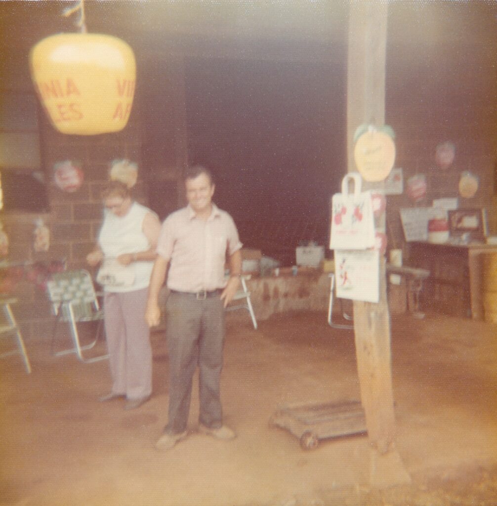 An early photo of Chiles Peach Orchard