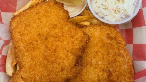 Fried fish and fries