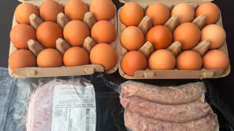 fresh meat and eggs for sale
